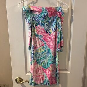 Colorful Off-Shoulder Dress